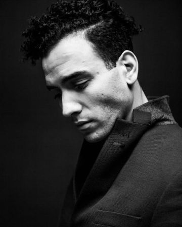 Marwan's portrait black and white photo.